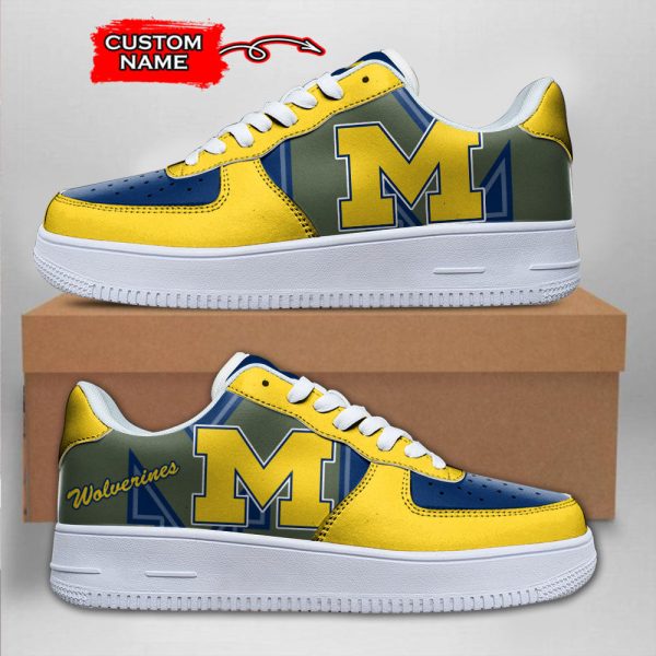 Michigan Wolverines NCAA Air Low-Top Sneakers Shoes For Men And Women