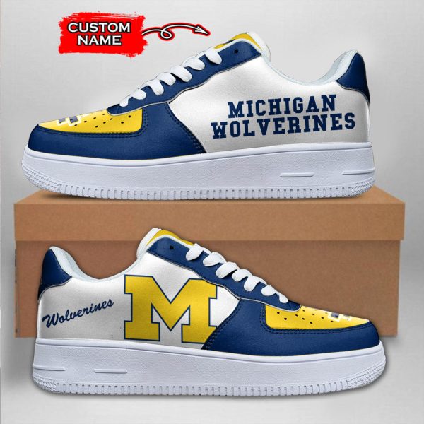 Michigan Wolverines NCAA Air Low-Top Sneakers Shoes For Men And Women