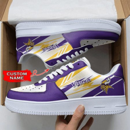 Minnesota Vikings NFL Air Low-Top Sneakers Shoes For Men And Women