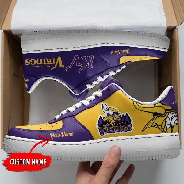 Minnesota Vikings NFL Air Low-Top Sneakers Shoes For Men And Women