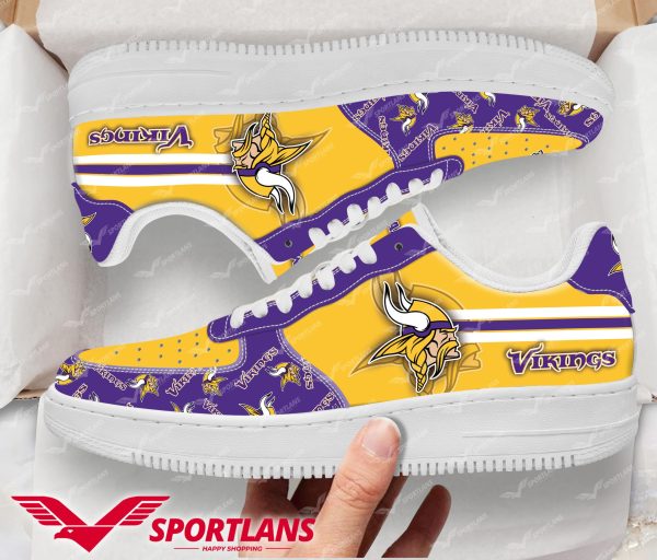 Minnesota Vikings NFL Air Low-Top Sneakers Shoes For Men And Women