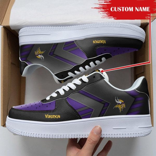 Minnesota Vikings NFL Air Low-Top Sneakers Shoes For Men And Women