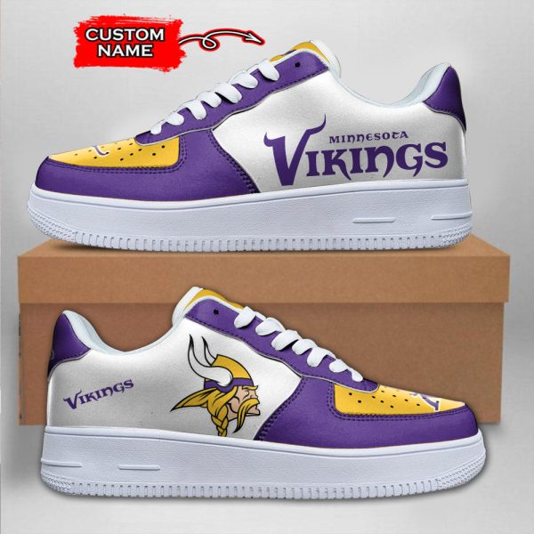 Minnesota Vikings NFL Air Low-Top Sneakers Shoes For Men And Women
