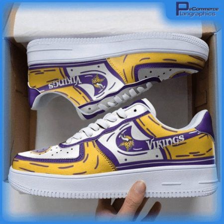 Minnesota Vikings NFL Air Low-Top Sneakers Shoes For Men And Women