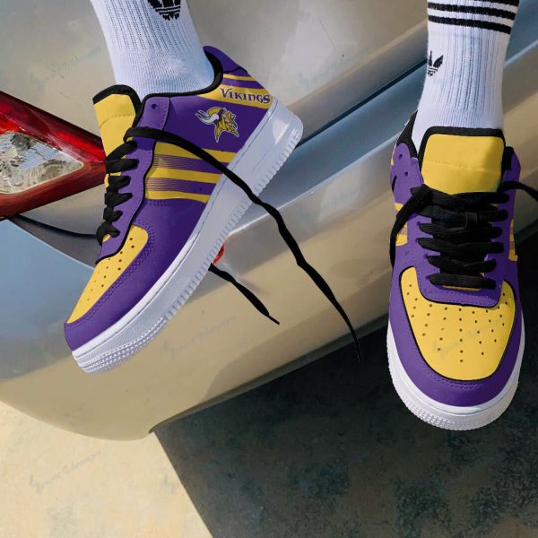 Minnesota Vikings NFL Air Low-Top Sneakers Shoes For Men And Women