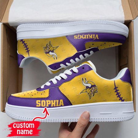 Minnesota Vikings NFL Air Low-Top Sneakers Shoes For Men And Women