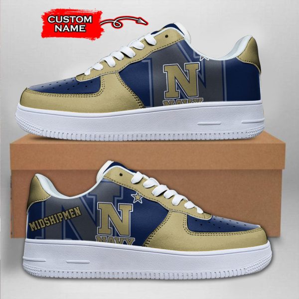 Navy Midshipmen NCAA Air Low-Top Sneakers Shoes For Men And Women