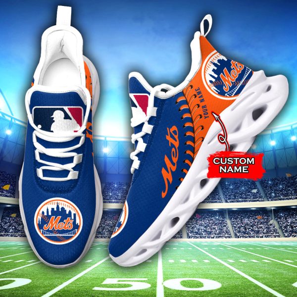 New York Mets MLB Max Soul Shoes Sneakers For Men And Women