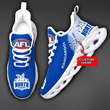 North Melbourne Kangaroos AFL Max Soul Shoes Sneakers For Men And Women