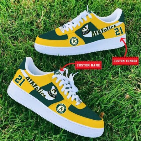 Oakland Athletics MLB Air Low-Top Sneakers Shoes For Men And Women