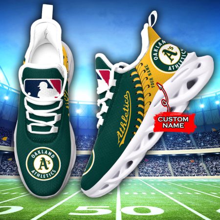 Oakland Athletics MLB Max Soul Shoes Sneakers For Men And Women