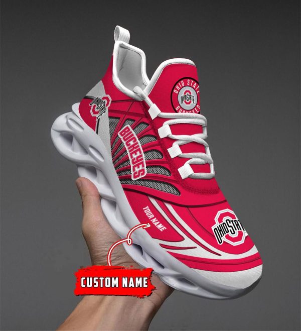 Ohio State Buckeyes Max Soul Shoes Sneakers For Men And Women