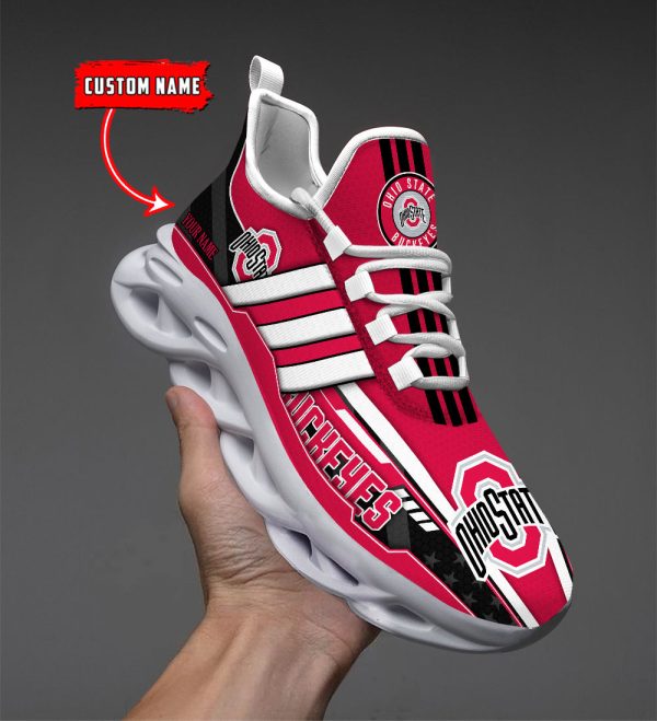 Ohio State Buckeyes Max Soul Shoes Sneakers For Men And Women