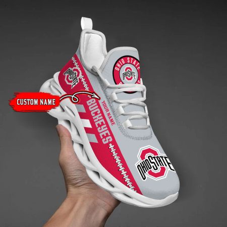 Ohio State Buckeyes Max Soul Shoes Sneakers For Men And Women