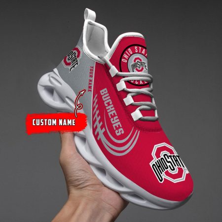 Ohio State Buckeyes Max Soul Shoes Sneakers For Men And Women