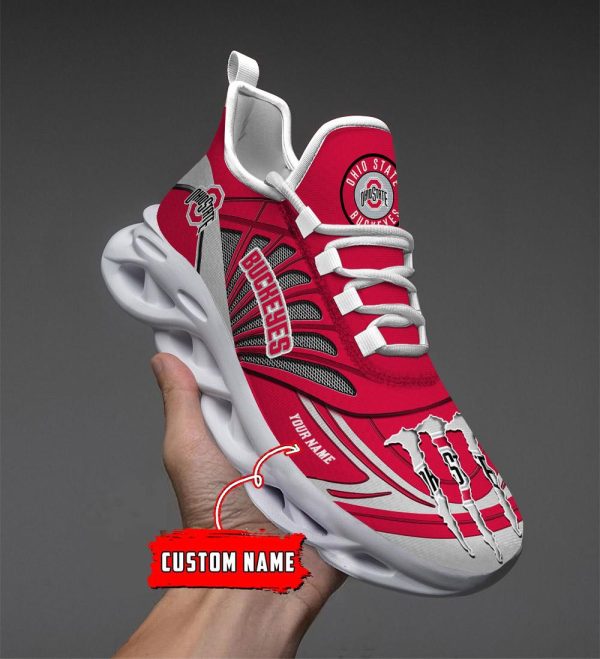 Ohio State Buckeyes Max Soul Shoes Sneakers For Men And Women