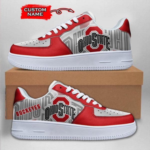 Ohio State Buckeyes NCAA Air Low-Top Sneakers Shoes For Men And Women