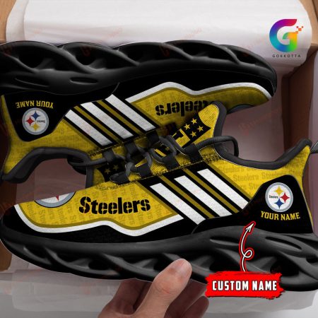 Pittsburgh Steelers NFL Max Soul Shoes Sneakers For Men And Women