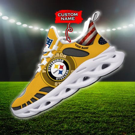 Pittsburgh Steelers NFL Max Soul Shoes Sneakers For Men And Women