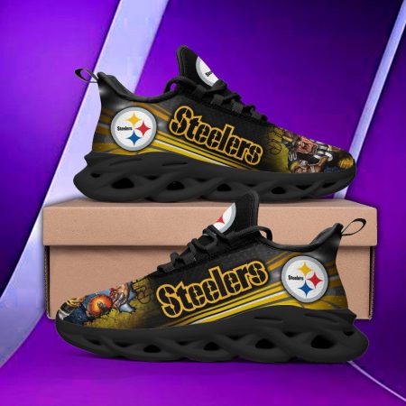 Pittsburgh Steelers NFL Max Soul Shoes Sneakers For Men And Women