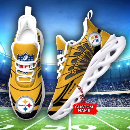 Pittsburgh Steelers NFL Max Soul Shoes Sneakers For Men And Women