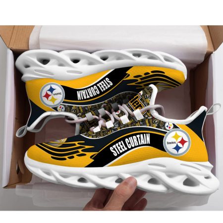 Pittsburgh Steelers NFL Max Soul Shoes Sneakers For Men And Women