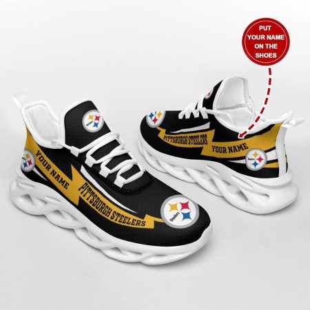 Pittsburgh Steelers NFL Max Soul Shoes Sneakers For Men And Women