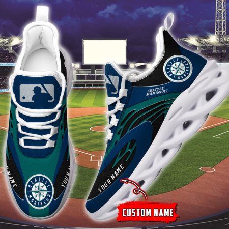 Seattle Mariners MLB Max Soul Shoes Sneakers For Men And Women