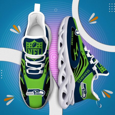 Seattle Seahawks Max Soul Shoes Sneakers For Men And Women