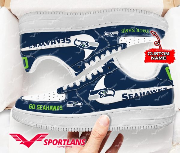 Seattle Seahawks NFL Air Low-Top Sneakers Shoes For Men And Women