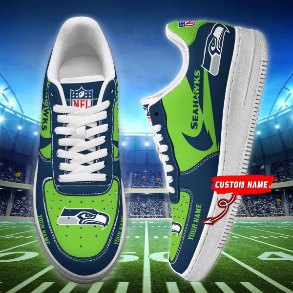 Seattle Seahawks NFL Air Low-Top Sneakers Shoes For Men And Women
