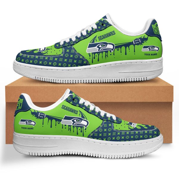 Seattle Seahawks NFL Air Low-Top Sneakers Shoes For Men And Women