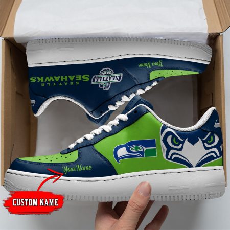 Seattle Seahawks NFL Air Low-Top Sneakers Shoes For Men And Women