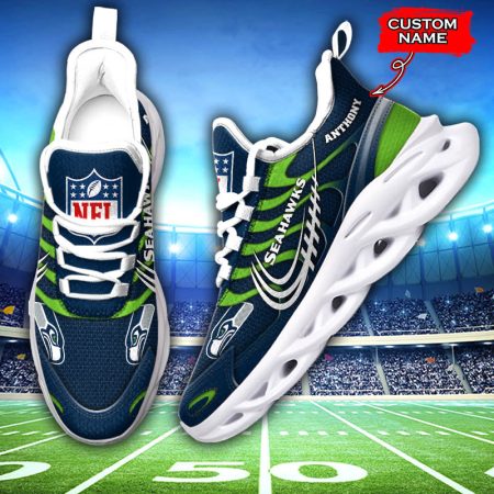 Seattle Seahawks NFL Max Soul Shoes Sneakers For Men And Women