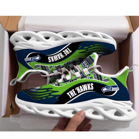 Seattle Seahawks NFL Max Soul Shoes Sneakers For Men And Women