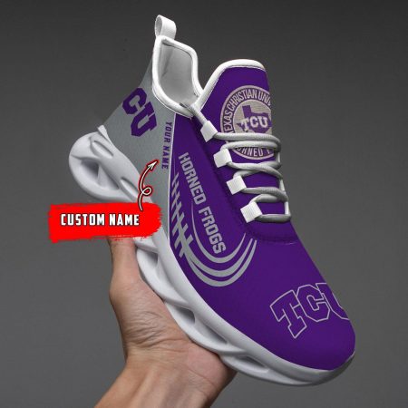 TCU Horned Frogs Max Soul Shoes Sneakers For Men And Women