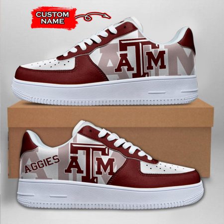 Texas A&M Aggies NCAA Air Low-Top Sneakers Shoes For Men And Women