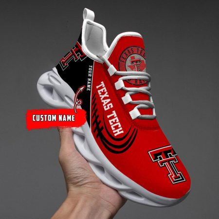 Texas Tech Red Raiders Max Soul Shoes Sneakers For Men And Women