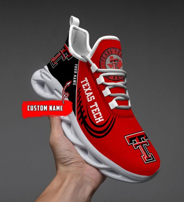 Texas Tech Red Raiders Max Soul Shoes Sneakers For Men And Women