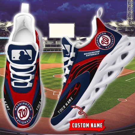 Washington Nationals MLB Max Soul Shoes Sneakers For Men And Women