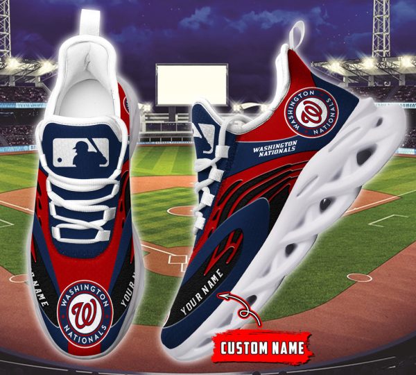 Washington Nationals MLB Max Soul Shoes Sneakers For Men And Women