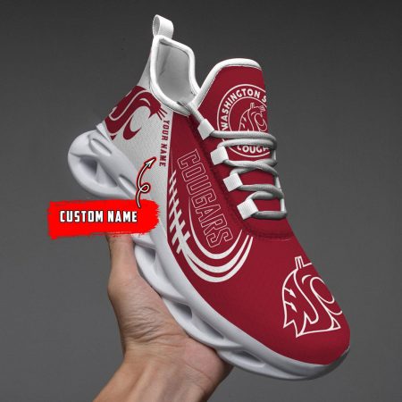 Washington State Cougars Max Soul Shoes Sneakers For Men And Women