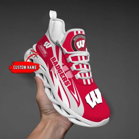 Wisconsin Badgers Max Soul Shoes Sneakers For Men And Women