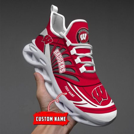 Wisconsin Badgers Max Soul Shoes Sneakers For Men And Women
