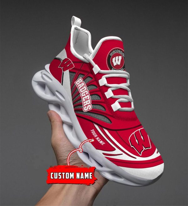 Wisconsin Badgers Max Soul Shoes Sneakers For Men And Women