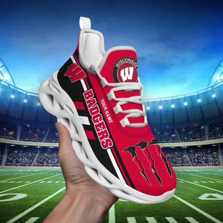 Wisconsin Badgers Max Soul Shoes Sneakers For Men And Women