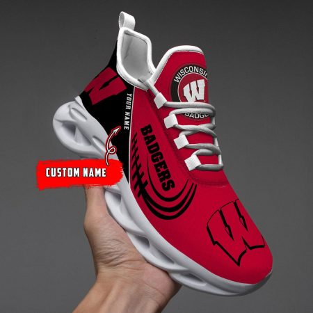 Wisconsin Badgers Max Soul Shoes Sneakers For Men And Women