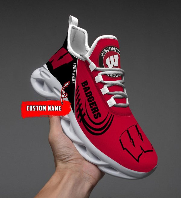 Wisconsin Badgers Max Soul Shoes Sneakers For Men And Women