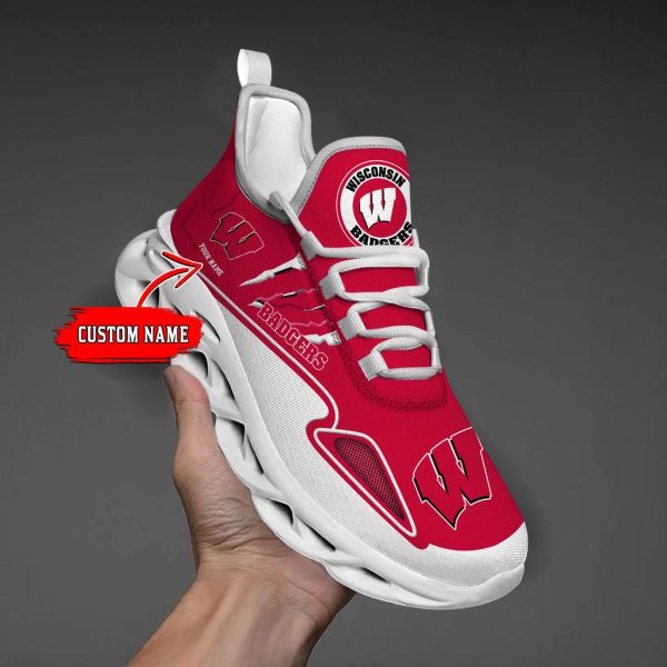 Wisconsin Badgers Max Soul Shoes Sneakers For Men And Women