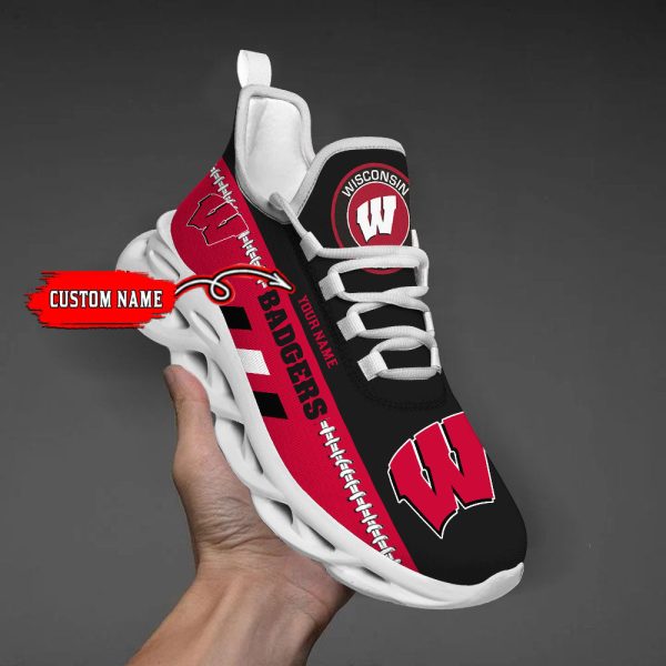 Wisconsin Badgers Max Soul Shoes Sneakers For Men And Women
